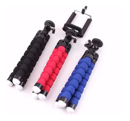 Imagem 5 de 10 de Mini Tripé Flexível Universal Suporte Para Câmera E Celular