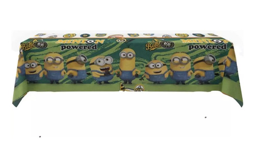 Mantel Plastico Minions 1.80 X 1.20 Mts Cumpleaños Cotillon