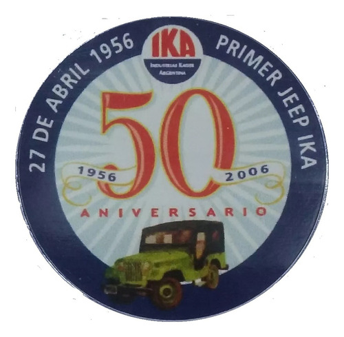 Original Calco Jeep Logo Ika 50 Aniversario