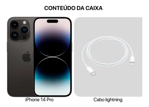 Apple iPhone 14 Pro 5g Preto 256gb Original Menor Preço + Nf (Novo