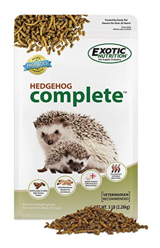 Hedgehog Complete 5 Lb - Nutricionalmente Completos Pellets