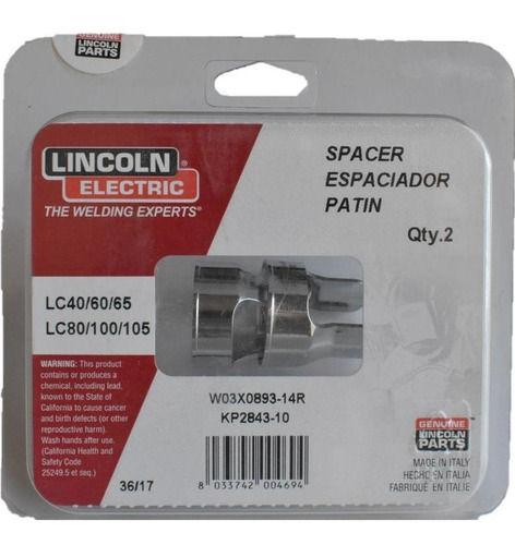 Espaciador/patin Lc40/60/65 Para Maquina De Plasma Kp2843-10