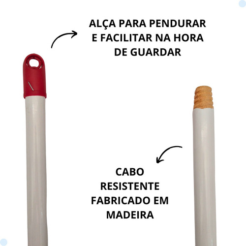 Vassoura De Limpar Teto Alto Com Prolongador Escova De Nylon