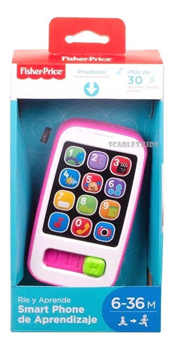 Fisher Price Smart Phone De Aprendizaje Mattel Scarlet Kids