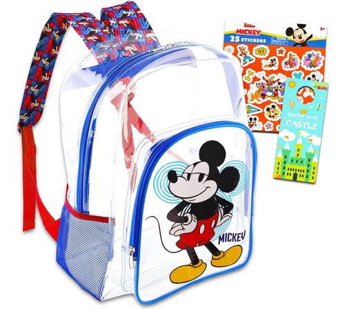 Mochila Transparente Mickey Niños 8 A 12 Años Mochila Mickey