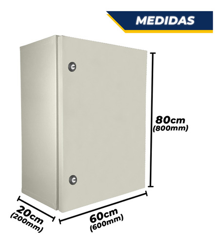 Quadro De Comando Painel Eletrico 80x60x20 Caixa De Montagem