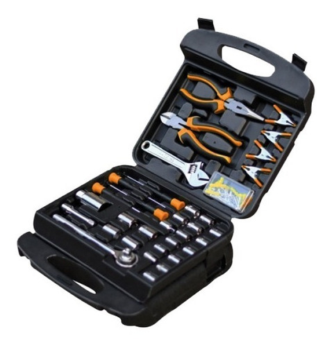 Imagen 3 de 10 de Caja Set Herramientas 189 Pzs Maletin Daewoo Llaves Tubos