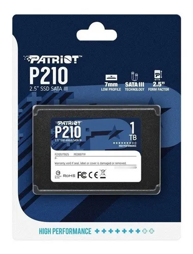 Disco Duro Solido Patriot Ssd 1tb 2.5 Sata 3 P210 | MercadoLibre