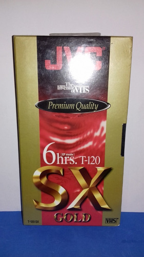 Fita Virgem - Vhs Jvc Sx-gold - Premium -t120 Nova Lacrada. (Usado)