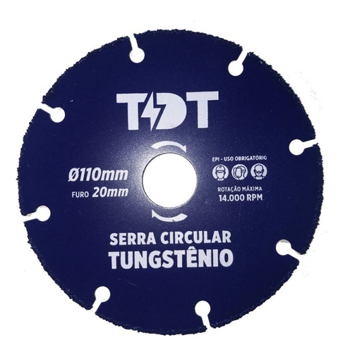 Disco De Serra Circular Tungstenio 110mm Madeira