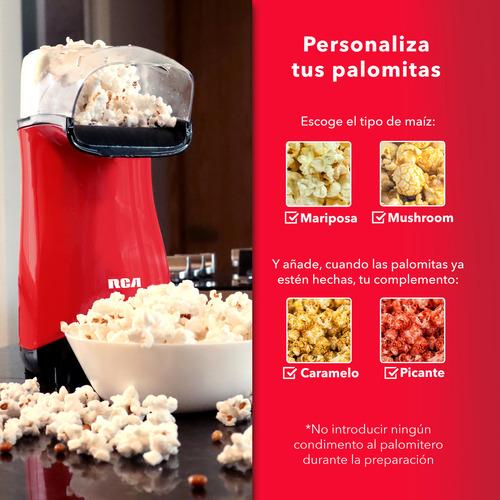 Maquina Para Palomitas Rca Palomitero Con Tapa