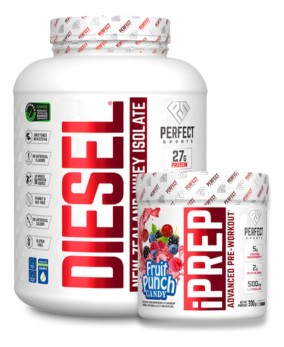 Proteína Diesel Isolate + Pre Entreno Iprep - Perfect Sports