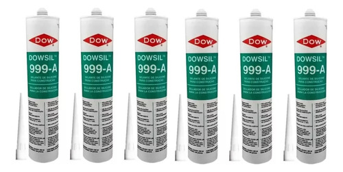  6 Unidades  Dow Sil 999a Silicone Para Aquarios Incolor