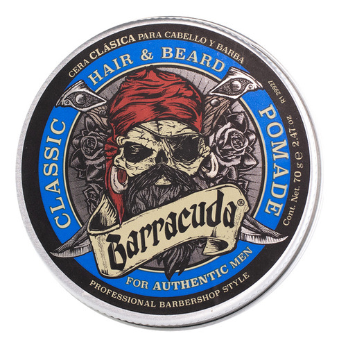 Barracuda classic cera para peinar para cabello y barba 70g