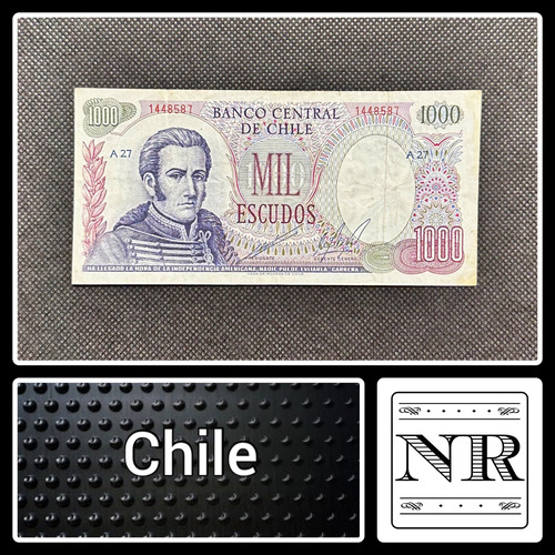 Chile - 1000 Escudos - Año 1975 - P #146 - Cano Molina