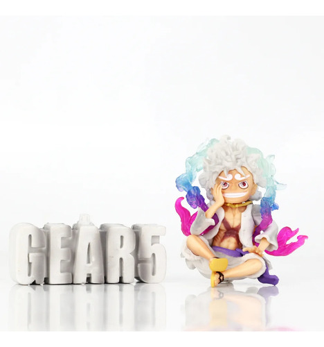 Figura One Piece Luffy Gear 5 Cartel Chico Anime Muñeco Pvc