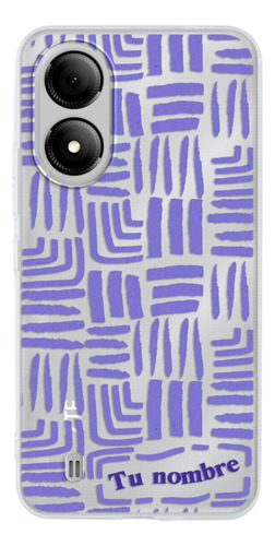 Funda Para Zte Para Mujer Rayas Abstracto Nombre