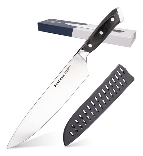 Simcoker Cuchillo De Chef Profesional Ultra Afilado De 8 Pul