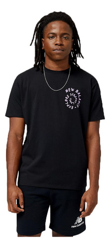 Remera New Balance Lifestyle Hombre Mc All Terrain Negro Ras