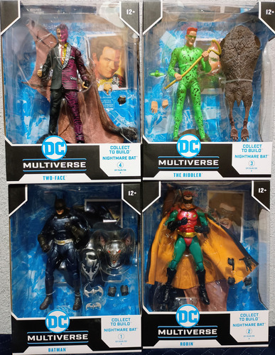 Mcfarlane Dc Batman Robin Dos Caras Riddler Forever Pack 4 (Usado)