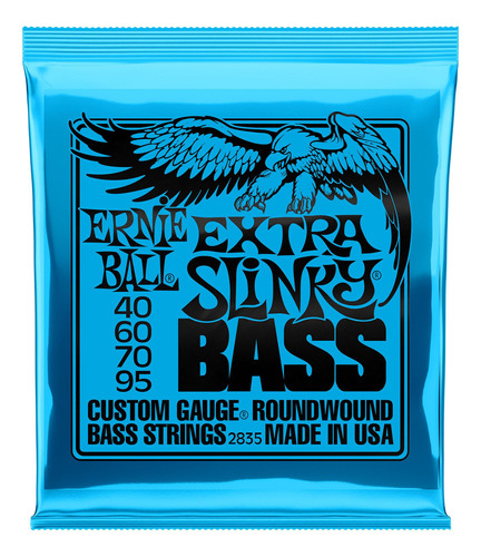 Encordado Bajo Ernie Ball Slinky Extra .040-.095