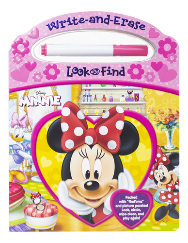 Book : Disney Minnie Mouse - Write-and-erase Look And Find 