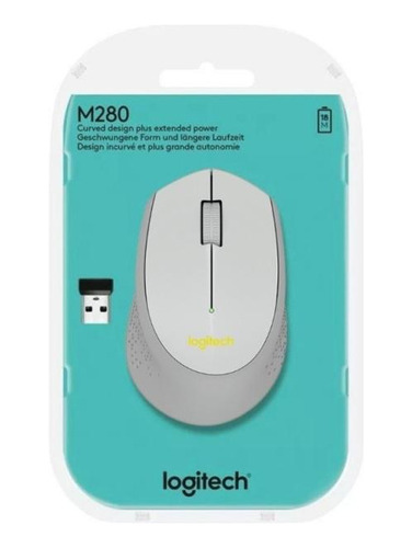 Mouse Optico Wireless M280 Cinza Logitech