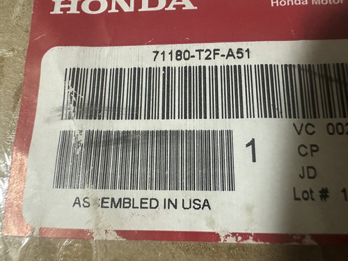 Moldura Cromada Parrilla Honda Accord 2016 A 2017 Org (Usado)