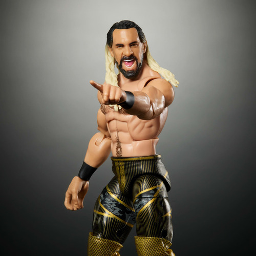 Mattel Wwe Elite Figura De Acción Y Accesorios, 6 Pulgadas Coleccionables Seth Rollins Con 25 Puntos De Articulación, Aspecto Realista Y Manos Intercambiables