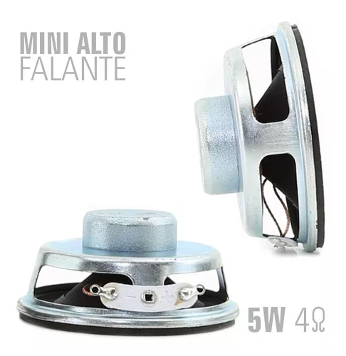 4 Mini Alto Falante 5w 4ohm Alta Qualidade p/ Mini Paredão