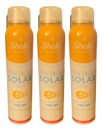 3 Pack Pantalla Solar Corporal Shelo