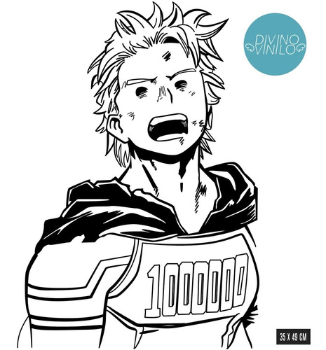 Vinilo De Pared Mirio Togata Animé