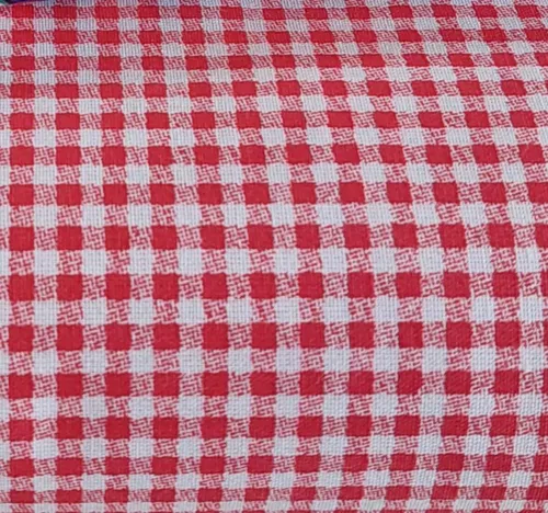 TECIDO 100% ALGODÃO - XADREZ MICRO VERMELHO FUNDO BRANCO- PREÇO DE 0.50 x  1,50 - 1000 Tons - Artigos para Patchwork