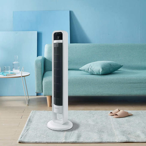 Ventilador De Torre Omnibreeze 4 Velocidades Con Control Rem 26 Cm Blanco Plástico 0