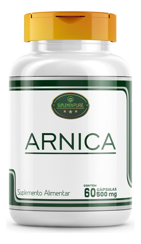 Arnica Pura 60cápsulas 500mg 1 Frasco Produto Pronta Entrega