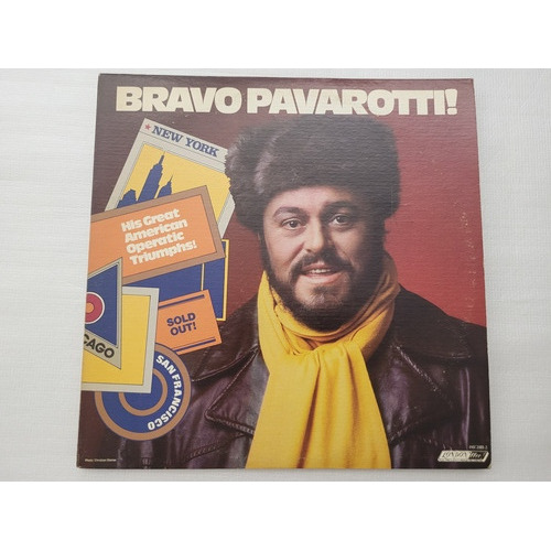 Pavarotti Doble Bravo Álbum Vinilo Lp   Importado 