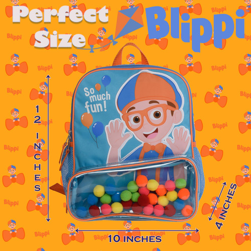 Mochila Blippi Con Sonido Para Niños Y Niñas, Parte Delanter