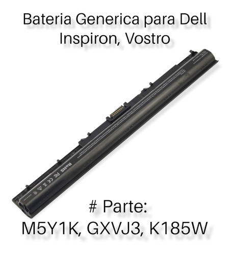 Bateria Generica Nueva Para Laptop Dell Inspiron 15 (m5y1k)