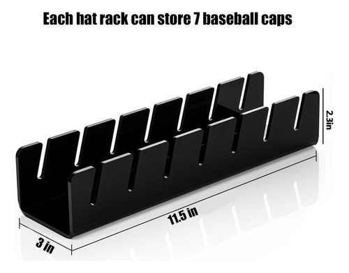 Soporte Organizador De Sombreros Para Gorras De Béisbol Sin