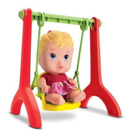 Imagem 4 de 5 de Kit 3 Bonecas Bebê Little Dolls - Gira + Balanço - Divertoys