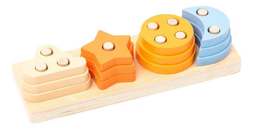 Juguetes Montessori Para Aprender Bloques De Formas De