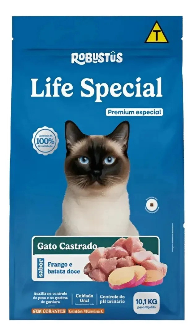 Ração Gato Castrado Life Special Robustus 10,1kg