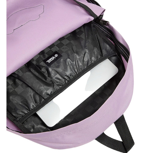 Vans Old Skool Mochila Backpack Morado 100% Color Lavanda Diseño De La Tela Lisa