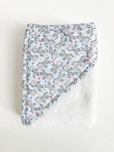Toalla De Baño Para Niños De Microfibra Y Secado Rapido Color Blanco-zebra