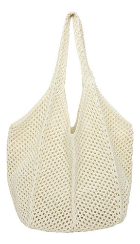 (bg) Bolsa De Malla Para Mujer, Bolso De Playa Único De Punt