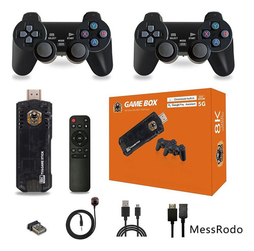 Consola De Juegos Android Tv Box Juego Retro Stickwireles [u