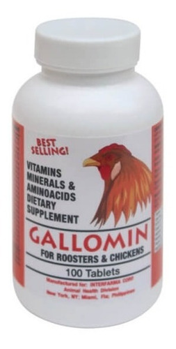 Vitamina Para Gallos Gallomin X100 Original Entrega Ya!