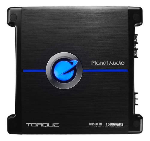 Planet Audio - Amplificador De Coche Tr1500.1m De Par, 1500 W, 2 Ohmios, Clase A/b Estable, Monobloque, Mosfet, Con Control Remoto De Subwoofer