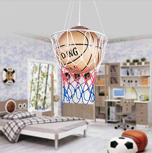 Litfad - Lámpara Suspendida De Cristal, Diseño De Baloncesto