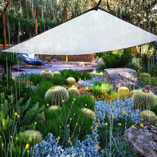 Lona De Cubierta Impermeable Transparente Con Lazos Elástico